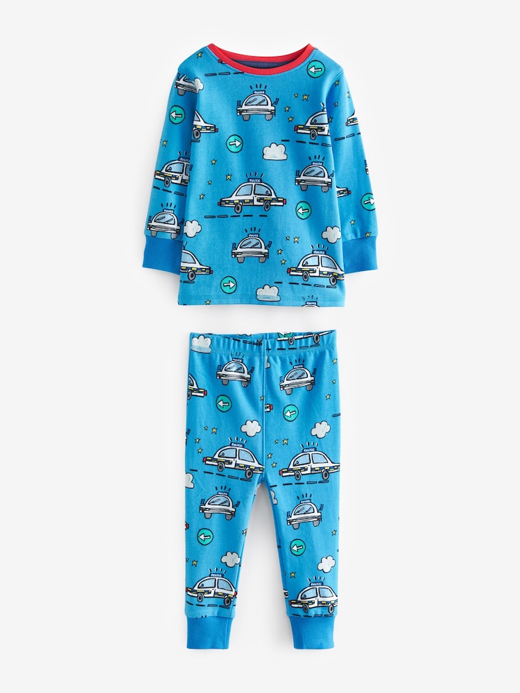 Red/Blue Emergency Transport Snuggle Pyjamas 3 Pack (9mths-10yrs) - Image 3 of 9