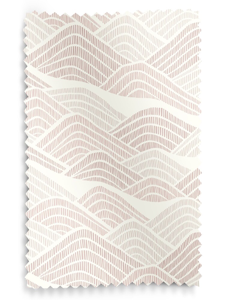 MissPrint Pink 100% Cotton Frontier Made to Measure Roman Blind - Image 6 of 6