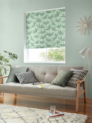 MissPrint Green 100% Cotton Wildflower Made to Measure Roman Blind - Image 5 of 6
