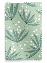 MissPrint Green 100% Cotton Wildflower Made to Measure Roman Blind - Image 6 of 6