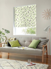 MissPrint Cream 100% Cotton Snow Drops Made to Measure Roman Blind - Image 5 of 6