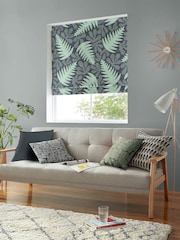MissPrint Blue 100% Cotton Deep Sea Made to Measure Roman Blind - Image 5 of 6