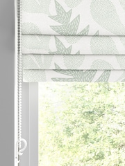 MissPrint Cream 100% Cotton Deep Sea Made to Measure Roman Blind - Image 2 of 6