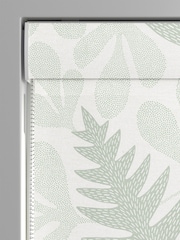 MissPrint Cream 100% Cotton Deep Sea Made to Measure Roman Blind - Image 3 of 6