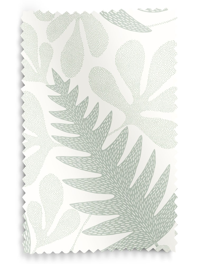 MissPrint Cream 100% Cotton Deep Sea Made to Measure Roman Blind - Image 6 of 6
