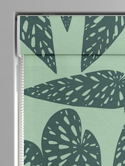 MissPrint Green 100% Cotton Tropics Made to Measure Roman Blind - Image 3 of 6