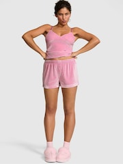Victoria's Secret Pink Moonstone Pink Short Velvet Confetti Pyjama Bottoms - Image 2 of 3