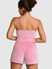 Victoria's Secret Pink Moonstone Pink Short Velvet Confetti Pyjama Bottoms - Image 3 of 3