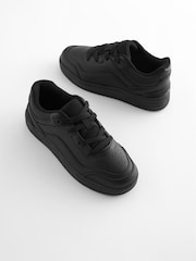 Black School Leather Lace-Up Shoes - Image 1 of 5