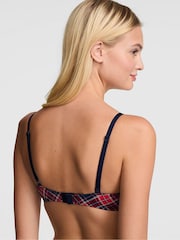 Victoria's Secret Pink Navy Blue Tartan Push Up Bra - Image 3 of 3