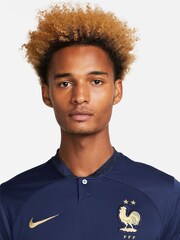 Nike Blue Blank France Stadium Home Football Shirt - Image 5 of 11