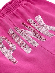 Victoria's Secret Pink Fire Sequin Wide Leg Fleece Joggers - Image 3 of 3