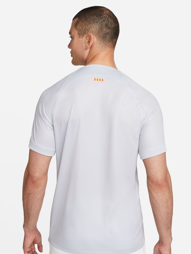 Nike Grey Blank F.C. Barcelona 22/23 Third Football Shirt - Image 2 of 9