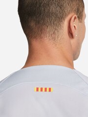 Nike Grey Blank F.C. Barcelona 22/23 Third Football Shirt - Image 4 of 9