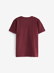 Bordo rdeča/bela - kratek rokav; s kratkimi rokavi Stag Embroidered majica 4 Pack (3-16yrs) - Slika 2 iz 2