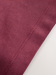 Burgundy Red/White Short Sleeve Stag Embroidered T-Shirts 4 Pack (3-16yrs) - Image 8 of 9