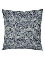 Morris & Co. Blue Strawberry Thief Outdoor Cushion - Image 1 of 3