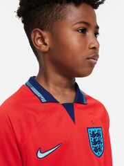 Nike Red Blank England Stadium Away Junior Football Shirt - Image 4 of 18