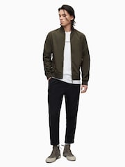 AllSaints Brown Bassett Bomber - Image 3 of 6