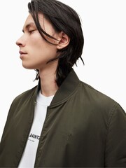 AllSaints Brown Bassett Bomber - Image 5 of 6