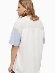 AllSaints White Kai Short Sleeve 100% Cotton Crew T-Shirt - Image 2 of 5