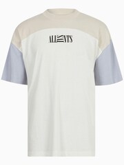 AllSaints White Kai Short Sleeve 100% Cotton Crew T-Shirt - Image 5 of 5