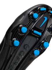Nike Black Tiempo Legend 9 Pro Firm Ground Football Boots - Image 6 of 9