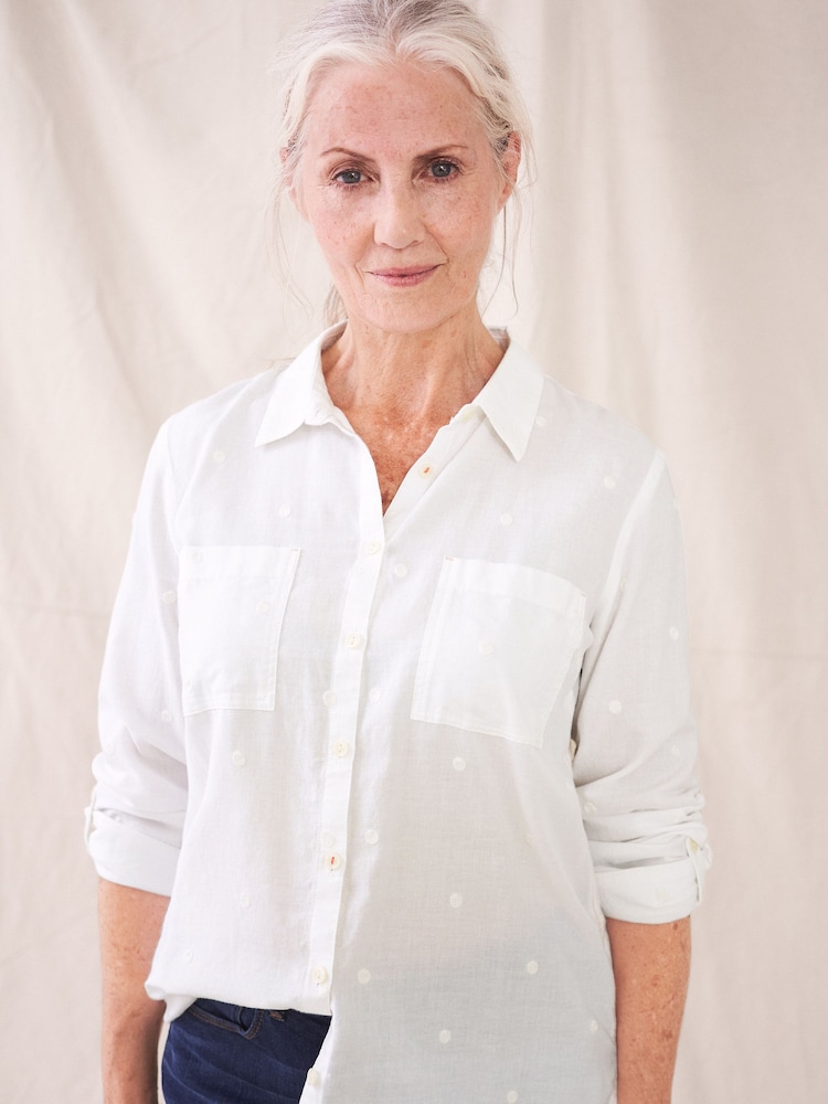 White Stuff Ivory White Emilia 100% Cotton Shirt - Image 1 of 6