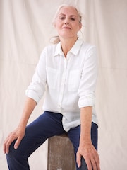 White Stuff Ivory White Emilia 100% Cotton Shirt - Image 2 of 6