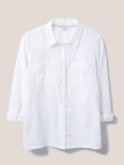 White Stuff Ivory White Emilia 100% Cotton Shirt - Image 4 of 6