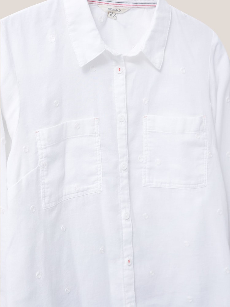 White Stuff Ivory White Emilia 100% Cotton Shirt - Image 6 of 6