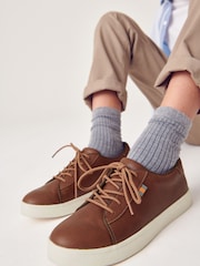 Tan Brown Smart Lace-Up Shoes - Image 1 of 5