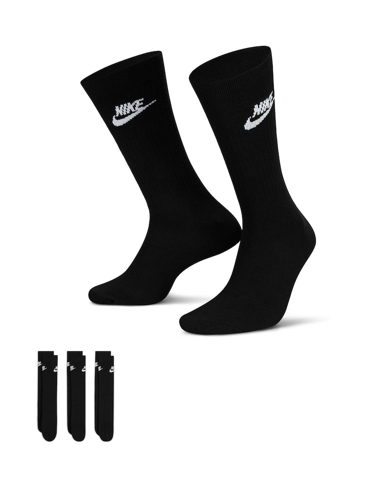 Čierna - Balenie základných ponožiek Nike Everyday Essential 3 ks - Obrázok 1 z 4