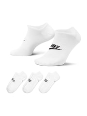 Nike White Everyday Essential Ankle Socks 3 Pack - Image 1 of 4