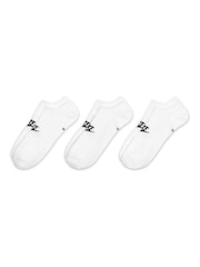 Nike White Everyday Essential Ankle Socks 3 Pack - Image 3 of 4