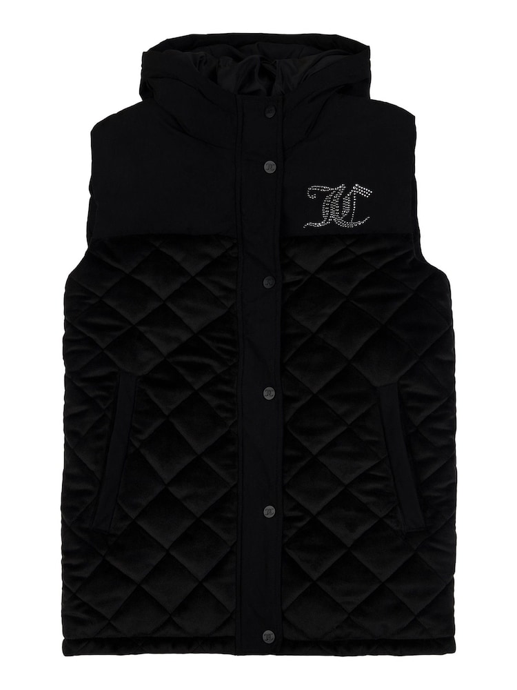Juicy Couture Black Quilted Gilet - Image 1 of 3
