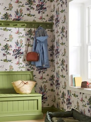 Joules Dawn Grey Woodland Scene Wallpaper - Image 1 of 3