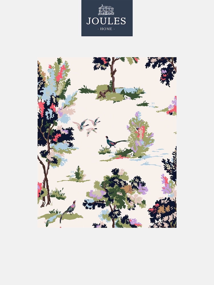 Joules Dawn Grey Woodland Scene Wallpaper - Image 2 of 3