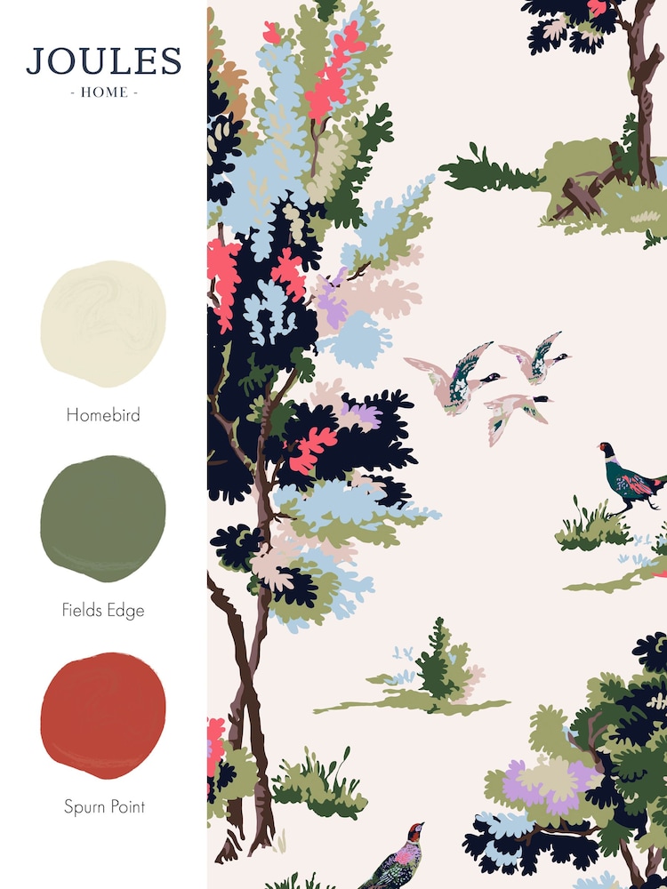 Joules Dawn Grey Woodland Scene Wallpaper - Image 3 of 3