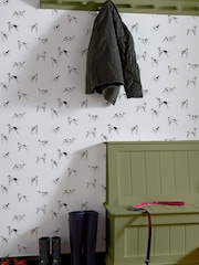 Joules Antique Creme Sketchy Dogs Wallpaper - Image 1 of 3