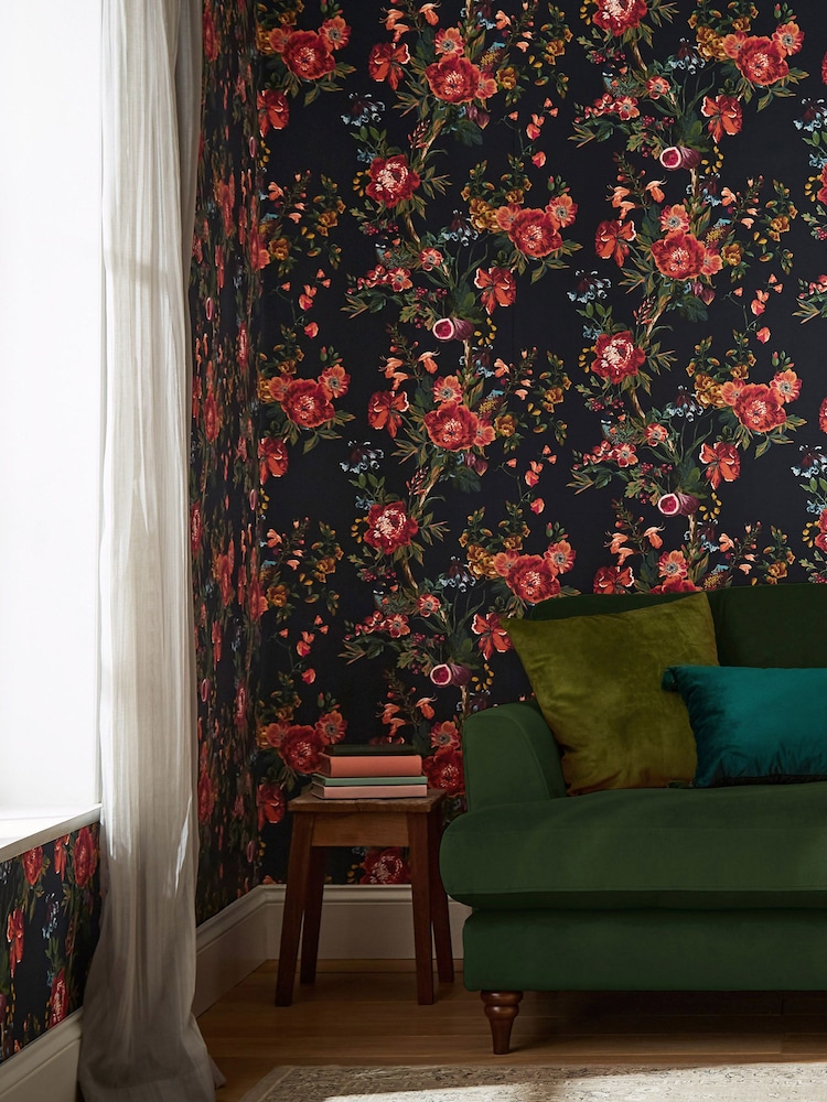 Joules French Navy Forest Chinoiserie Wallpaper - Image 1 of 3