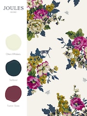 Joules Creme Floral Wallpaper Sample Wallpaper - Image 3 of 3