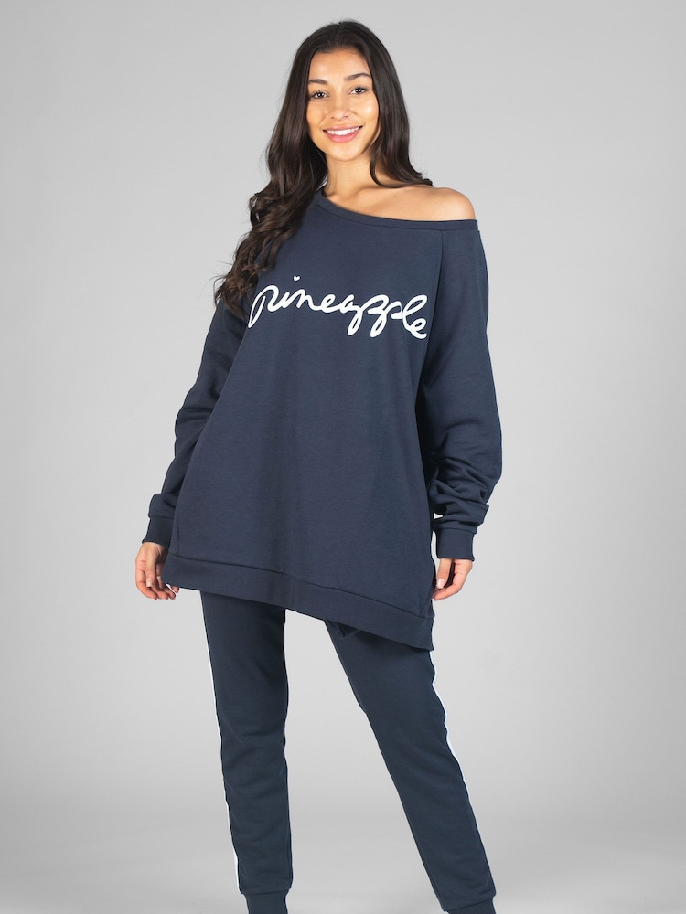 Pineapple Grey Oversized Sweatshirt - Image 1 of 5