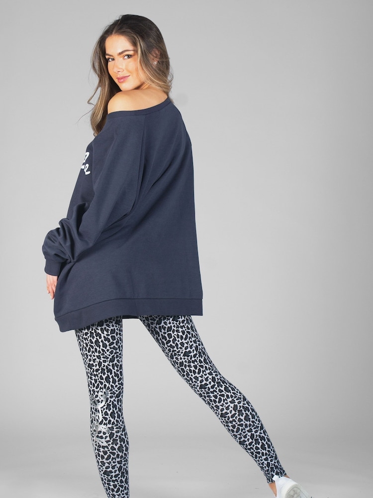 Pineapple Grey Oversized Sweatshirt - Image 2 of 5