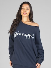 Pineapple Grey Oversized Sweatshirt - Image 3 of 5