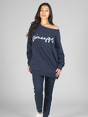 Pineapple Grey Oversized Sweatshirt - Image 4 of 5