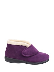 Fleet & Foster Purple Levitt Bootie Slippers - Image 1 of 5