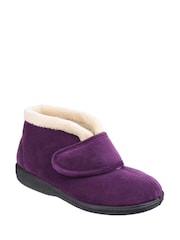 Fleet & Foster Purple Levitt Bootie Slippers - Image 2 of 5