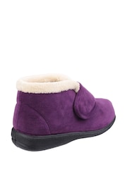 Fleet & Foster Purple Levitt Bootie Slippers - Image 3 of 5