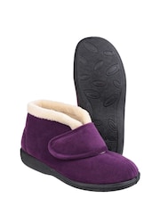 Fleet & Foster Purple Levitt Bootie Slippers - Image 5 of 5